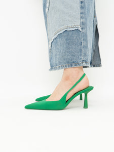 Zara x Green Heels (7.5, 8)