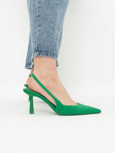 Zara x Green Heels (7.5, 8)