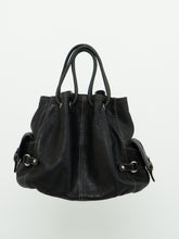 Load image into Gallery viewer, Vintage x LUCE Black Leather Cinched Purse