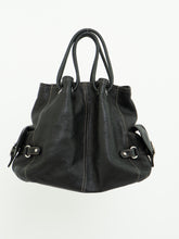 Load image into Gallery viewer, Vintage x LUCE Black Leather Cinched Purse