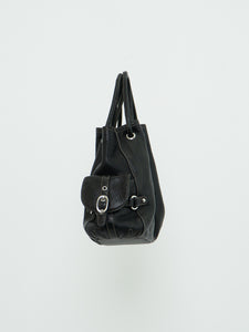 Vintage x LUCE Black Leather Cinched Purse