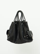 Load image into Gallery viewer, Vintage x LUCE Black Leather Cinched Purse