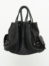 Load image into Gallery viewer, Vintage x LUCE Black Leather Cinched Purse