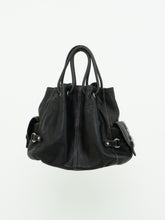 Load image into Gallery viewer, Vintage x LUCE Black Leather Cinched Purse