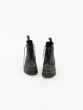 Load image into Gallery viewer, DOC MARTENS x Black Heeled Boot (7, 7.5)