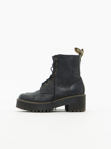 DOC MARTENS x Black Heeled Boot (7, 7.5)