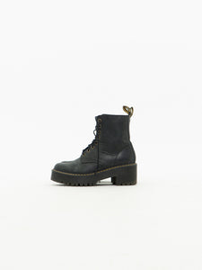 DOC MARTENS x Black Heeled Boot (7, 7.5)