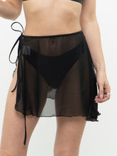 Load image into Gallery viewer, Vintage x Black Mesh Side-tie Coverup (XS-M)