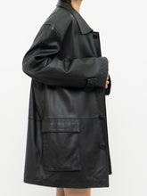 Load image into Gallery viewer, Vintage x MANGNU Black Leather Jacket (L, XL)