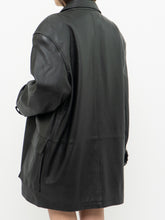 Load image into Gallery viewer, Vintage x MANGNU Black Leather Jacket (L, XL)