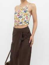 Load image into Gallery viewer, Modern x Linen, Cotton-blend Floral Assymetric Top (S, M)