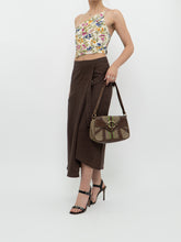 Load image into Gallery viewer, Vintage x Made in Turkey x Brown Linen Midi Skirt (XS, S)