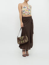 Load image into Gallery viewer, Vintage x Made in Turkey x Brown Linen Midi Skirt (XS, S)