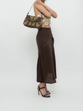 Load image into Gallery viewer, Vintage x Made in Turkey x Brown Linen Midi Skirt (XS, S)