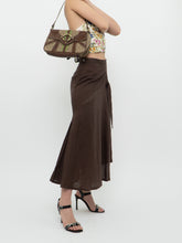 Load image into Gallery viewer, Vintage x Made in Turkey x Brown Linen Midi Skirt (XS, S)