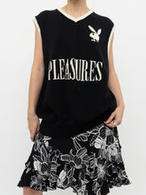 Load image into Gallery viewer, PLEASURES x PLAYBOY Black Cotton Knit Vest (S-XL)