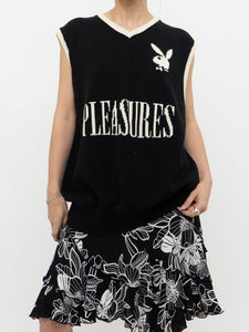 PLEASURES x PLAYBOY Black Cotton Knit Vest (S-XL)