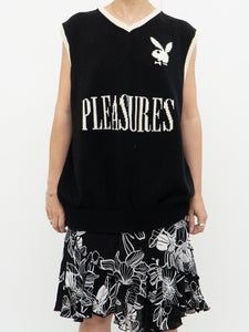 PLEASURES x PLAYBOY Black Cotton Knit Vest (S-XL)