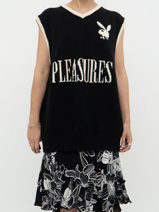 PLEASURES x PLAYBOY Black Cotton Knit Vest (S-XL)