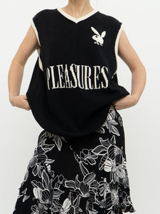 PLEASURES x PLAYBOY Black Cotton Knit Vest (S-XL)