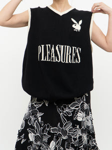 PLEASURES x PLAYBOY Black Cotton Knit Vest (S-XL)