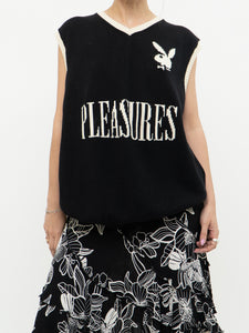 PLEASURES x PLAYBOY Black Cotton Knit Vest (S-XL)