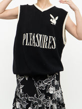 Load image into Gallery viewer, PLEASURES x PLAYBOY Black Cotton Knit Vest (S-XL)