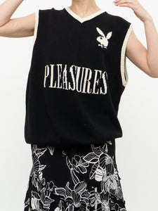 PLEASURES x PLAYBOY Black Cotton Knit Vest (S-XL)