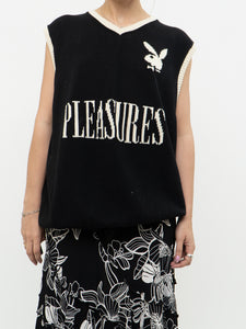 PLEASURES x PLAYBOY Black Cotton Knit Vest (S-XL)