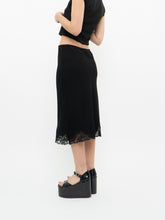 Load image into Gallery viewer, Vintage x Made in Canada x Black Lace Midi Skirt (S, M)