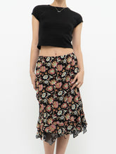 Load image into Gallery viewer, Vintage x Reversible Floral Chiffon Midi Skirt (XS, S)