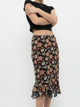 Load image into Gallery viewer, Vintage x Reversible Floral Chiffon Midi Skirt (XS, S)