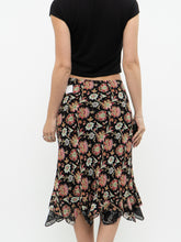 Load image into Gallery viewer, Vintage x Reversible Floral Chiffon Midi Skirt (XS, S)