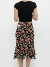 Load image into Gallery viewer, Vintage x Reversible Floral Chiffon Midi Skirt (XS, S)