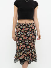 Load image into Gallery viewer, Vintage x Reversible Floral Chiffon Midi Skirt (XS, S)