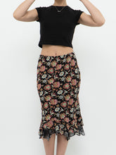 Load image into Gallery viewer, Vintage x Reversible Floral Chiffon Midi Skirt (XS, S)