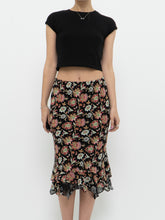 Load image into Gallery viewer, Vintage x Reversible Floral Chiffon Midi Skirt (XS, S)