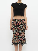 Load image into Gallery viewer, Vintage x Reversible Floral Chiffon Midi Skirt (XS, S)