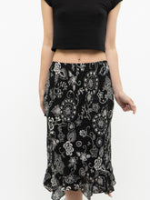 Load image into Gallery viewer, Vintage x Reversible Floral Chiffon Midi Skirt (XS, S)