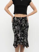 Load image into Gallery viewer, Vintage x Reversible Floral Chiffon Midi Skirt (XS, S)