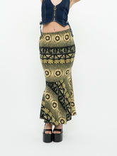 Load image into Gallery viewer, Vintage x Soft Green Patterned Skirt (S, M)