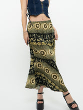 Load image into Gallery viewer, Vintage x Soft Green Patterned Skirt (S, M)