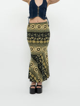 Load image into Gallery viewer, Vintage x Soft Green Patterned Skirt (S, M)