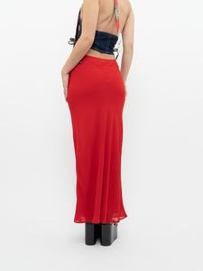 REFORMATION x Red Maxi Skirt (S, M)