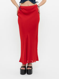 REFORMATION x Red Maxi Skirt (S, M)