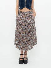 Load image into Gallery viewer, A.L.C. x Floral Button-up Silk Skirt (S, M)