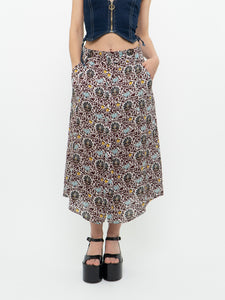 A.L.C. x Floral Button-up Silk Skirt (S, M)