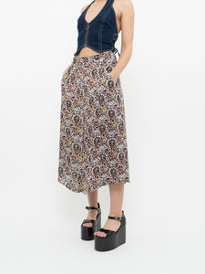 A.L.C. x Floral Button-up Silk Skirt (S, M)