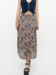 A.L.C. x Floral Button-up Silk Skirt (S, M)