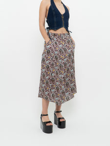 A.L.C. x Floral Button-up Silk Skirt (S, M)